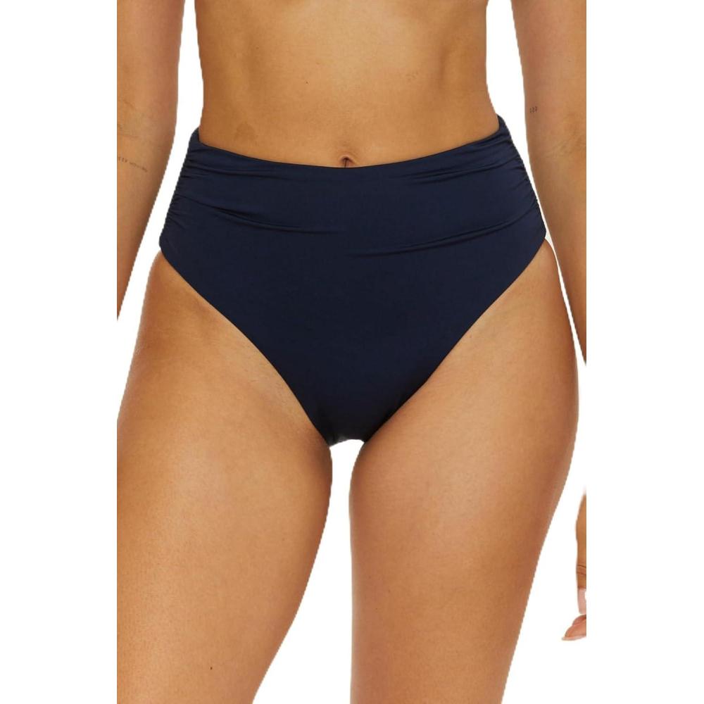 imageTrina Monaco High Waisted Bikini Bottom Cheeky Coverage Swimwear Separates for WomenInk