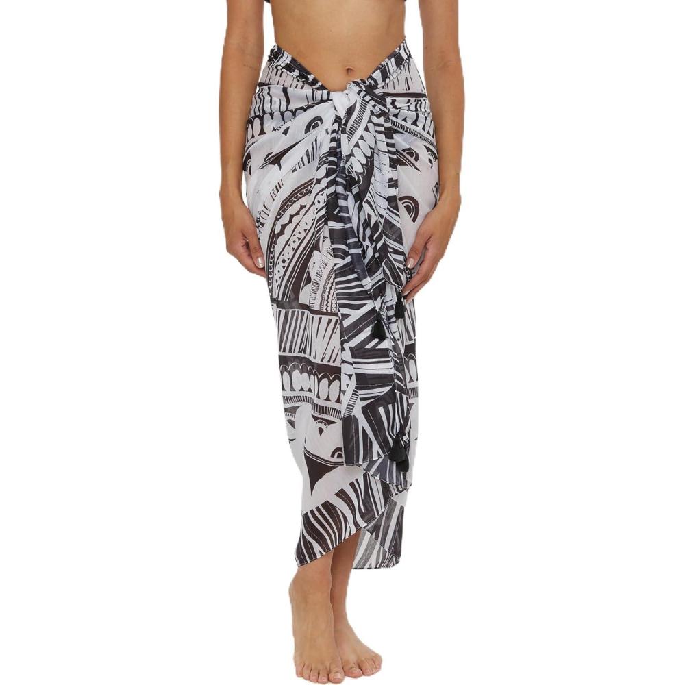 imageTrina Turk Womens Pareo Sarong Casual Beach Cover Ups for WomenHula Multicolor