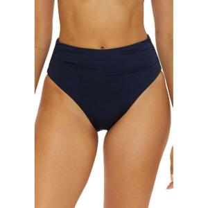 Trina Monaco High Waisted Bikini Bottom, Cheeky Coverage, Swimwear Separates for Women(Ink)