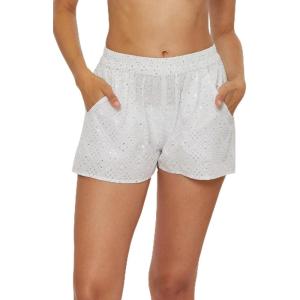 Trina Turk Pocket Shorts, Casual, Beach Cover Ups for Women(Mazarine (White))