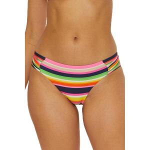 Trina Turk Womens Anniversary Stripe Tab Side Hipster Bikini Bottom, Cheeky Coverage, Swimwear Separates for Women(Multicolor)