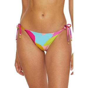 Trina Turk Womens Lilleth Tie Side Bikini Bottom, Floral Print, Cheeky Coverage, Swimwear Separates for Women(Multicolor)
