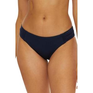 Trina Turk Women’s Monaco Shirred Side Hipster Bikini Bottom, Cheeky Coverage, Swimwear Separates(Ink)
