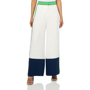 Trina Turk Women’s Drapey Wide Leg Pant(Whitewash/Multi)