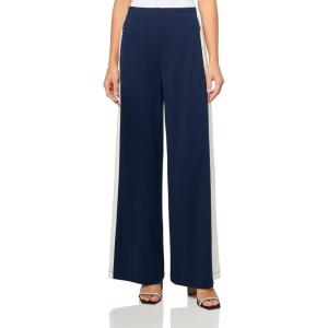 Trina Turk Women’s Ponte Wide Leg Pant(Ink/Whitewash)