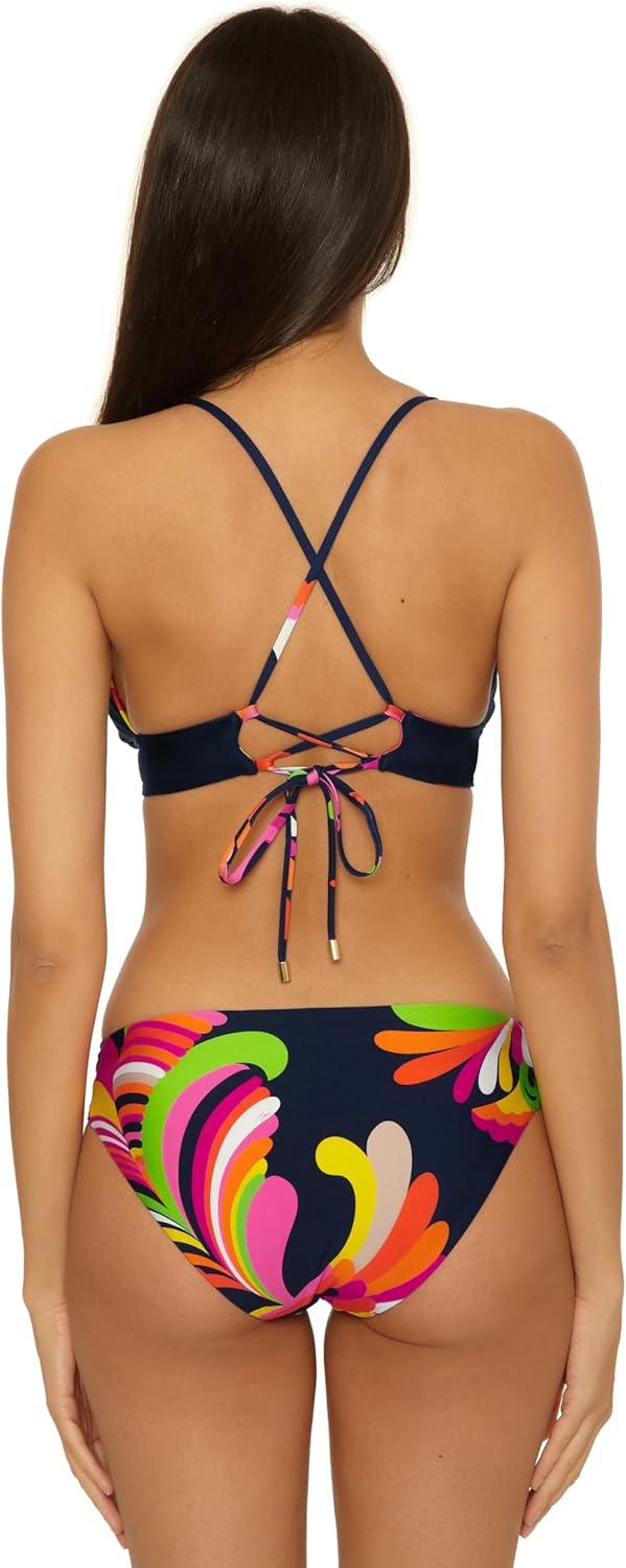 imageTrina Turk Womens Standard Tab Pants Cheeky Coverage Beach Cover Ups Monaco Pool Side Swirl 10