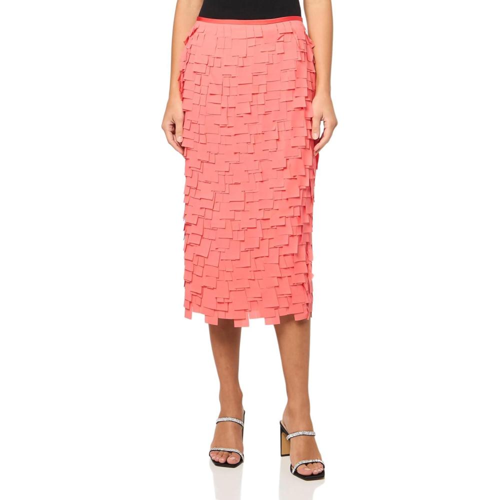 imageTrina Turk Womens DITA SkirtCoral Crush