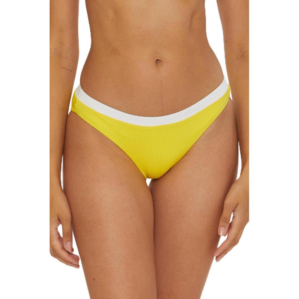 imageTrina Turk Womens Standard Courtside Hipster Bikini Bottom Cheeky Coverage Swimwear SeparatesEmpire Yellow