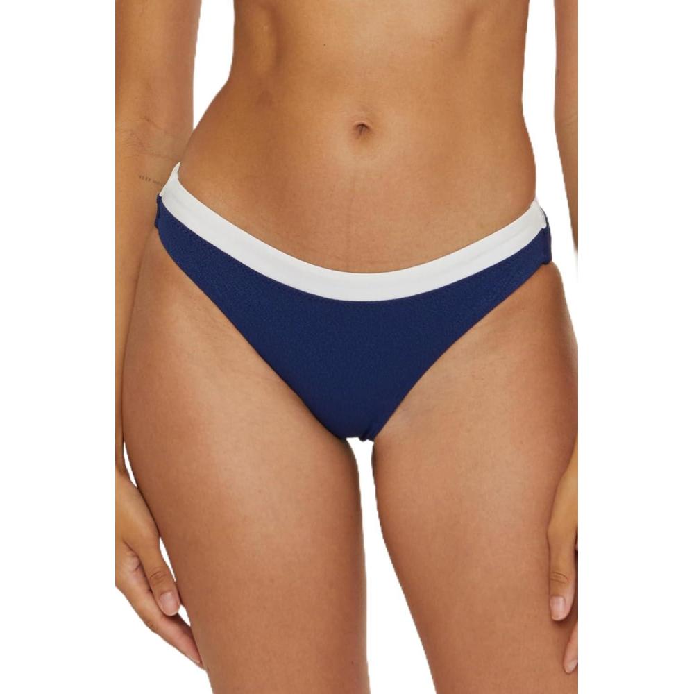 imageTrina Turk Womens Standard Courtside Hipster Bikini Bottom Cheeky Coverage Swimwear SeparatesNavy