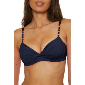 Trina Turk Womens Monaco Twist Underwire Bikini Top, Adjustable, Tie Back, Swimwear Separates for Women(Ink)