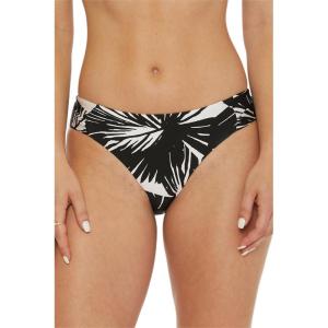 Trina Turk Women’s Standard Lennox Tab Side Hipster Bikini Bottom, Cheeky Coverage, Swimwear Separates(Black Vanilla)
