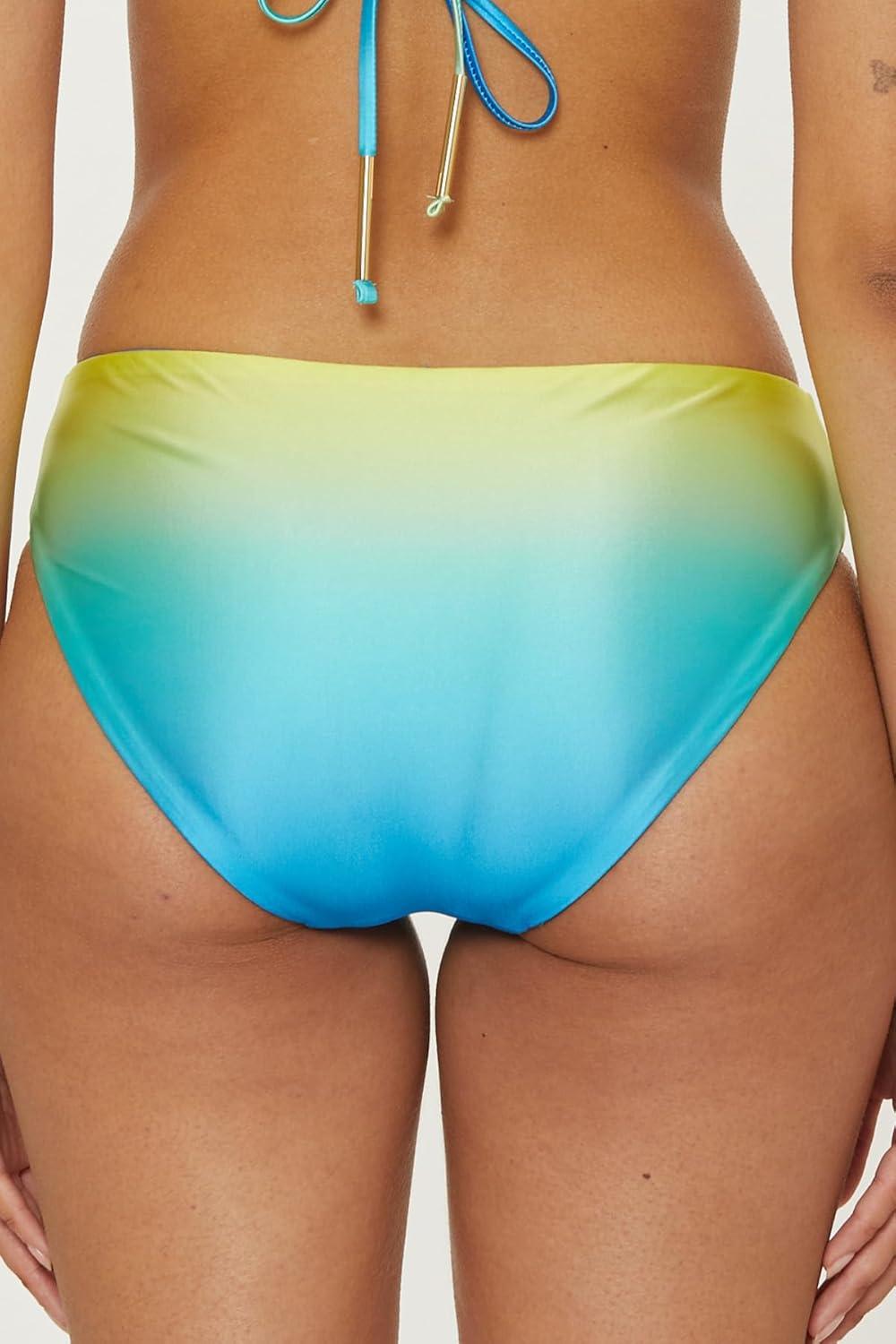 imageTrina Turk Womens West Palm Reversible Hipster Bikini Bottom Cheeky Coverage Swimwear SeparatesMulticolor
