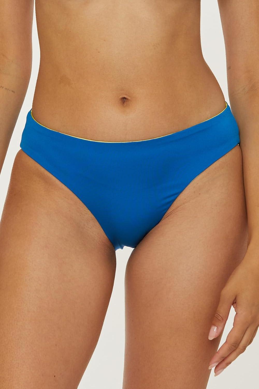 imageTrina Turk Womens West Palm Reversible Hipster Bikini Bottom Cheeky Coverage Swimwear SeparatesMulticolor