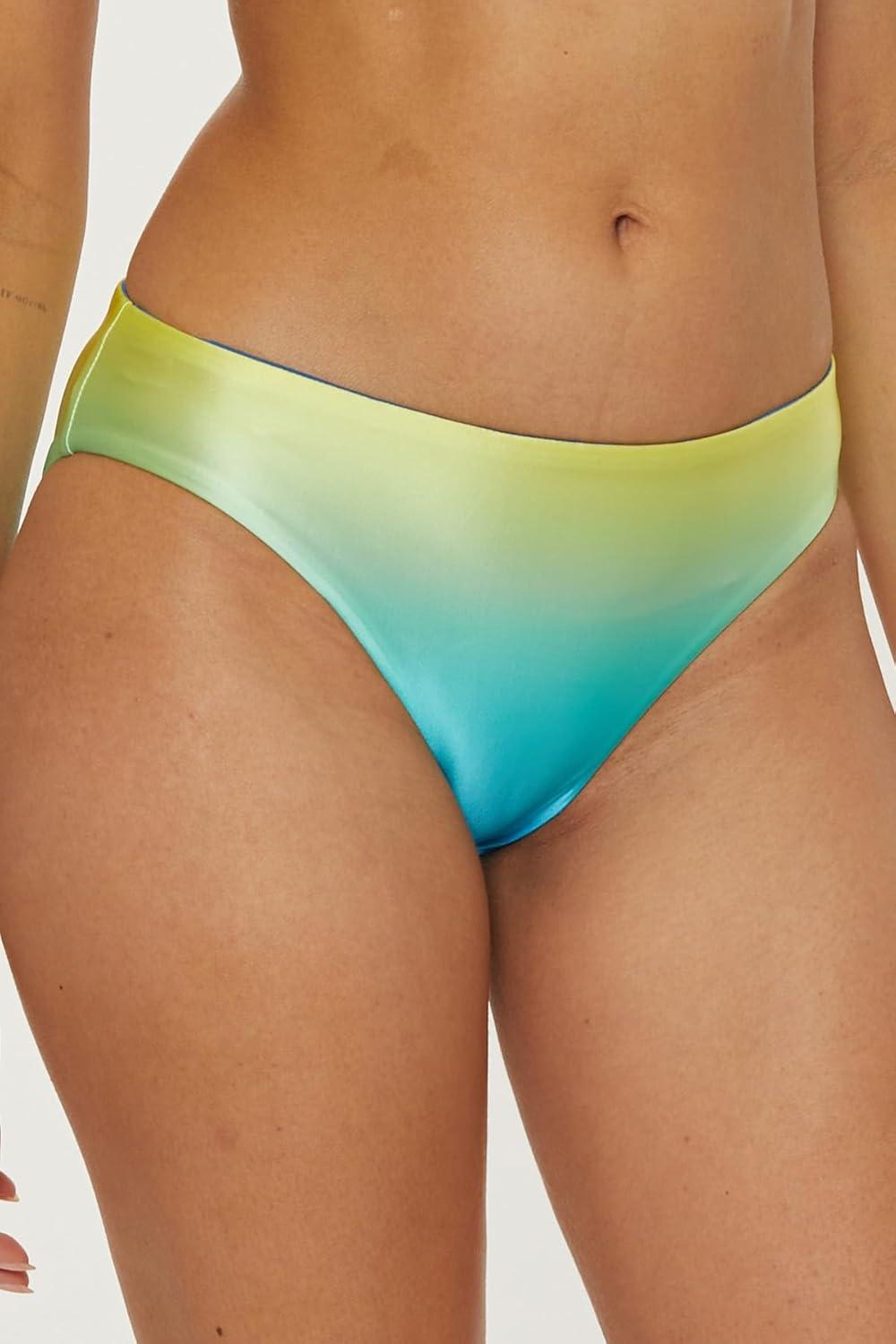 imageTrina Turk Womens West Palm Reversible Hipster Bikini Bottom Cheeky Coverage Swimwear SeparatesMulticolor