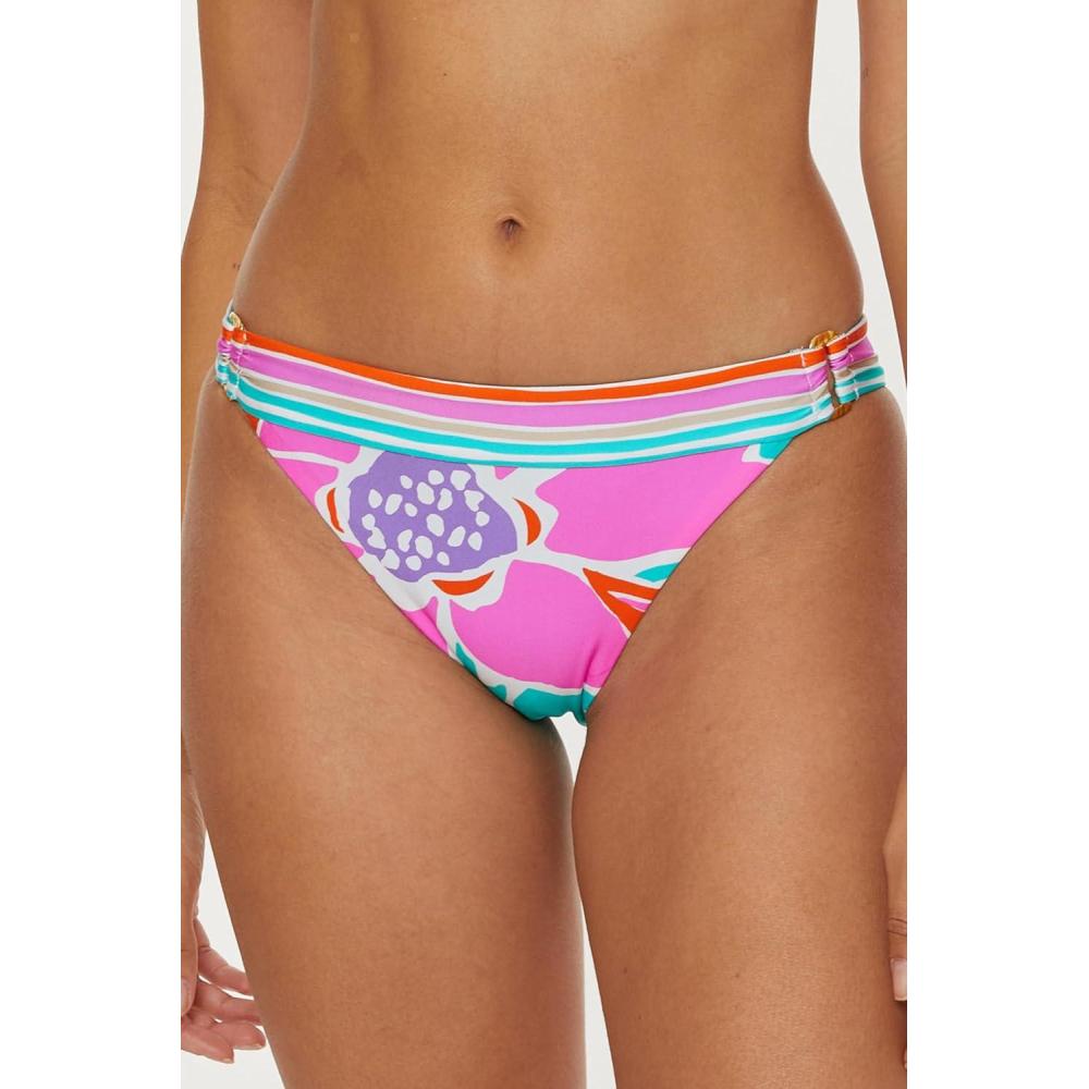 imageTrina Turk Womens Amalfi Hipster Bikini Bottom Cheeky Coverage Swimwear Separates for WomenMulticolor