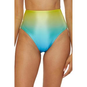 Trina Turk Women’s West Palm Reversible High Waisted Bikini Bottom, Cheeky Coverage, Swimwear Separates(Multicolor)