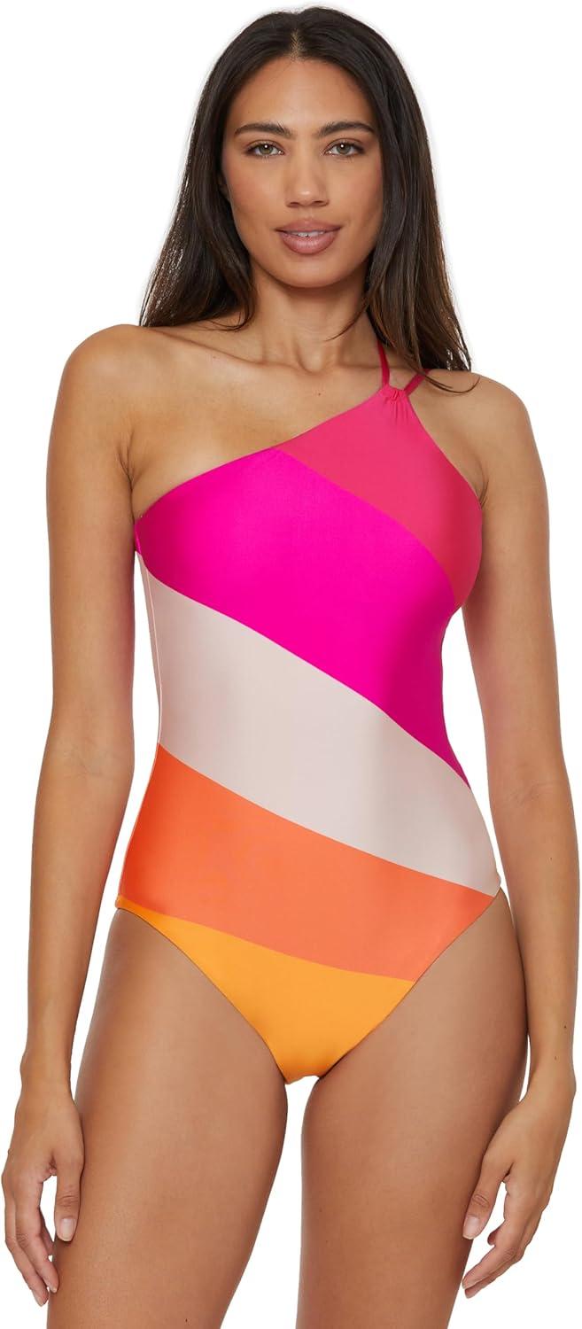 imageTrina Turk Womens Sunburst One Piece Swimsuit Adjustable Bathing Suits for WomenMulticolor