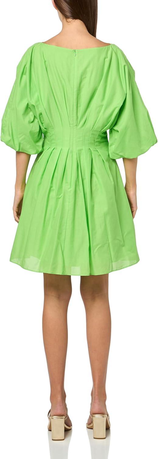 imageTrina Turk Womens Pleated a Line DressSerene Green