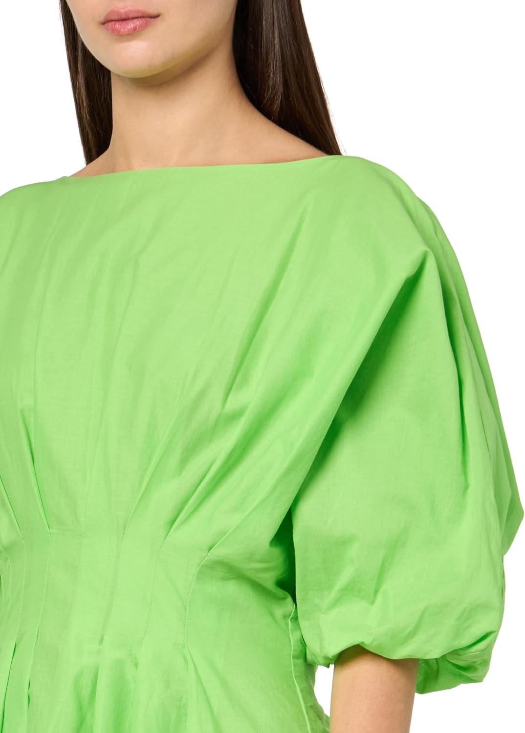 imageTrina Turk Womens Pleated a Line DressSerene Green