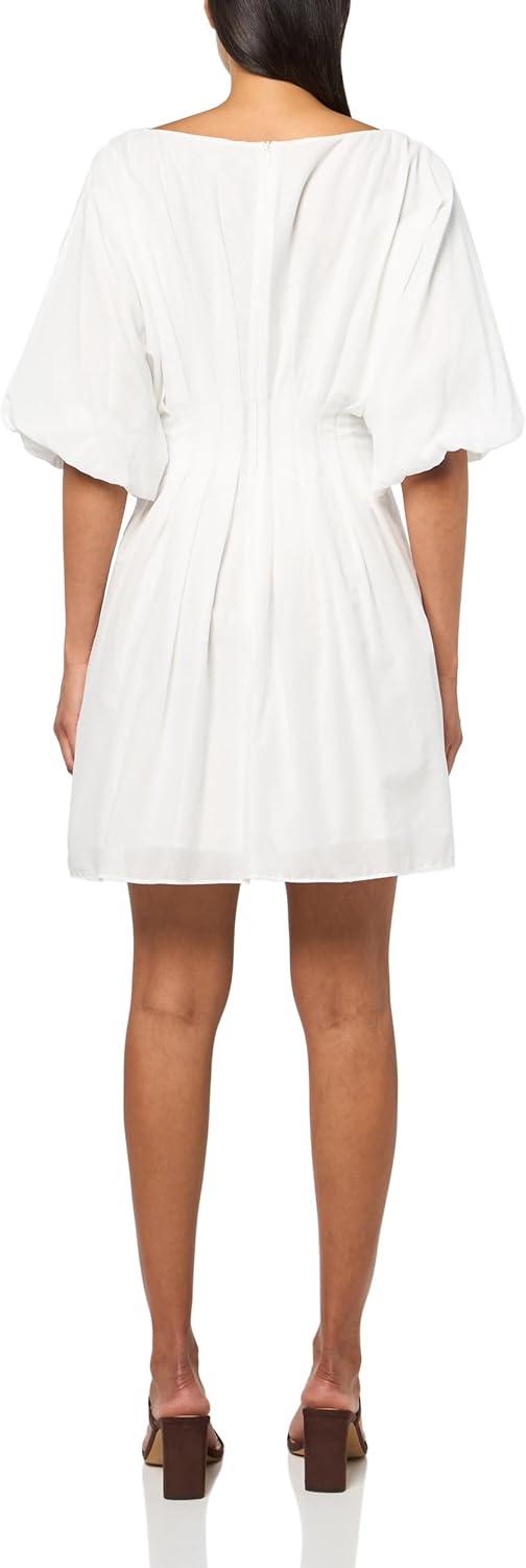 imageTrina Turk Womens Pleated a Line DressWhite
