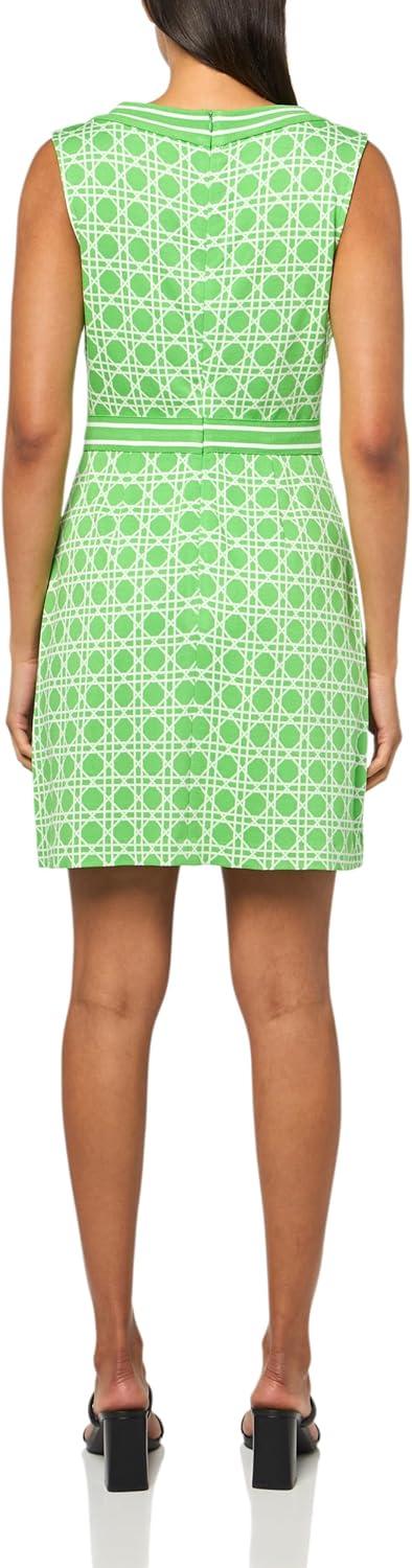 imageTrina Turk Womens Printed Knit DressSerene GreenWhite