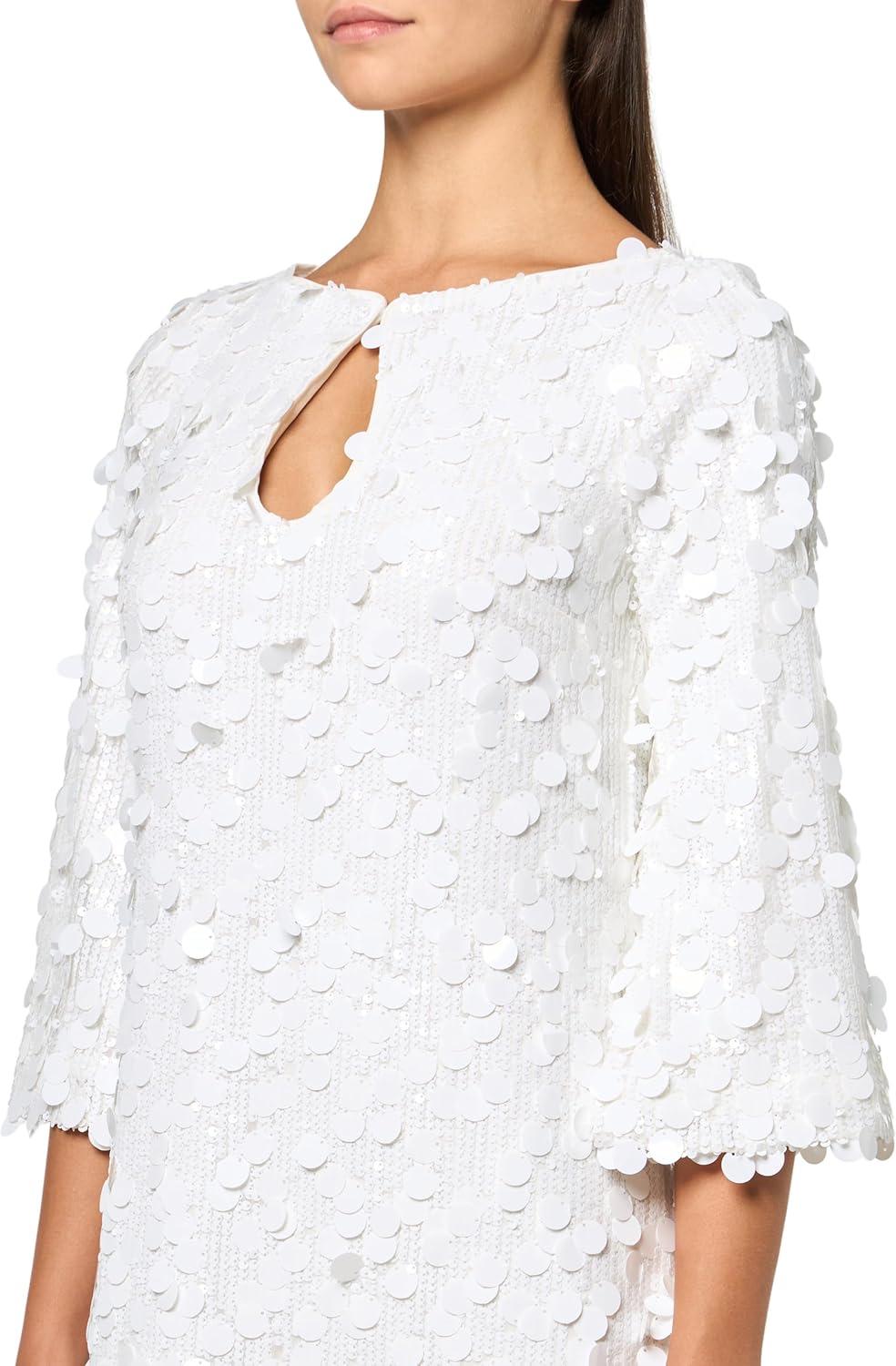 imageTrina Turk Womens Sequin Maxi DressWhite