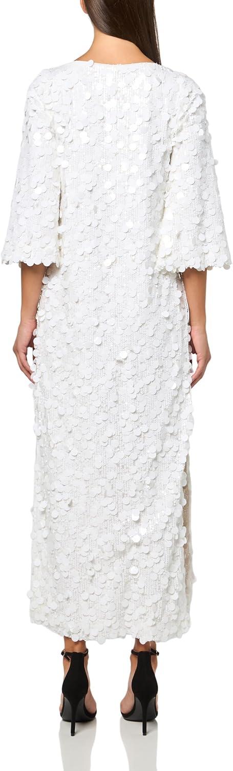 imageTrina Turk Womens Sequin Maxi DressWhite