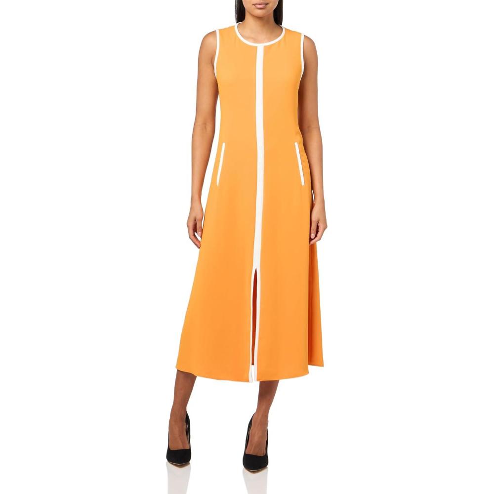 imageTrina Turk Womens Magnifique DressCap Clementine
