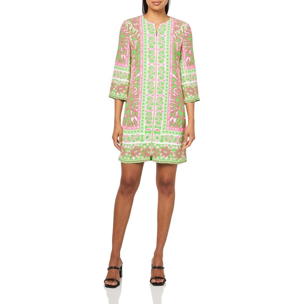 imageTrina Turk Womens Placed Print Shift DressMulti