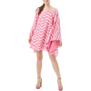 Trina Turk Women’s Flutter Sleeve Printed Dress(Pinku)