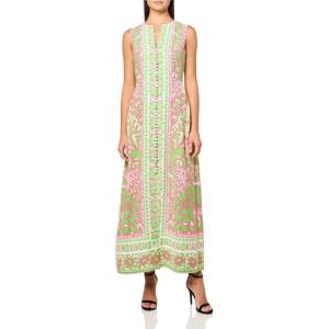 Trina Turk Women’s Printed Button Front Maxi Dress(Multi)