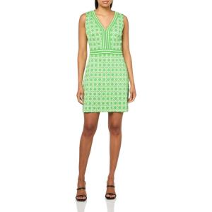 Trina Turk Women’s Printed Knit Dress(Serene Green/White)