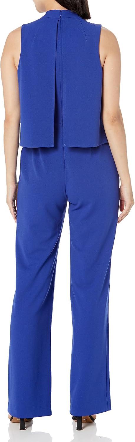 imageTrina Turk womens High Neck JumpsuitMajorelle Blue
